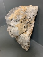 Concrete Hanging Sculpture of Head - 2