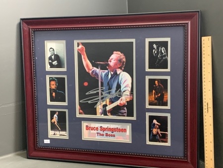 Bruce Springsteen The Boss Concert and Portrait Images - Framed Behind Glass