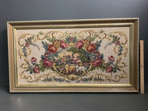 Large Gilt Framed Tapestry