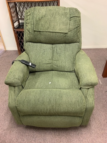 Green Fabric Electric Recliner Chair with Remote