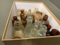 Asstd Lot of Small Vintage Glass Bottles & Jars - 3