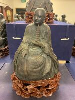 Rare Set of 18 Vintage Large Boxed Bronze Lohan Buddha Statues - 3