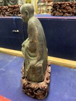 Rare Set of 18 Vintage Large Boxed Bronze Lohan Buddha Statues - 49