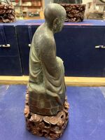 Rare Set of 18 Vintage Large Boxed Bronze Lohan Buddha Statues - 50