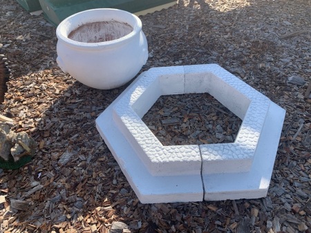 Concrete Garden Containment Barrier and Pot