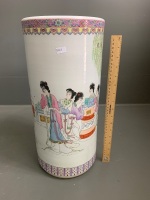 Tall Ceramic Chinese Umbrella / Stick Stand