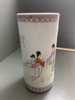 Tall Ceramic Chinese Umbrella / Stick Stand - 3