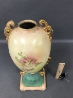 Large 2 Handled Victorian Vase C 1880's - 3