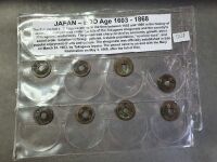 Collection of 8 Japansese Edo Age Coins