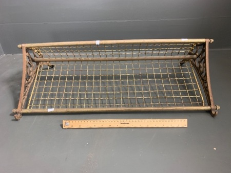 Vintage Brass NSW Trains Style Luggage Rack