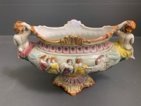 Italian Cherubic Majolica Style Bowl - 4