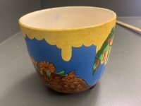 Antique Hand Painted Art Deco 3 Footed Planter - Memory Lane - Royal Staffs Pottery - 3