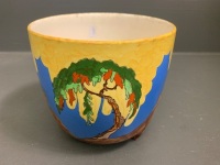 Antique Hand Painted Art Deco 3 Footed Planter - Memory Lane - Royal Staffs Pottery - 4