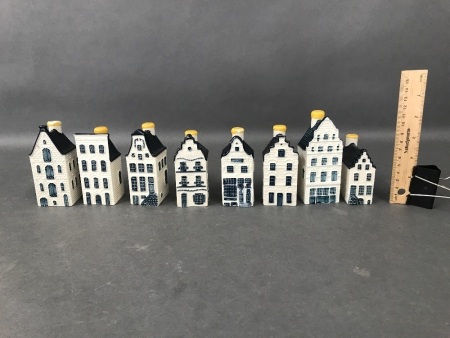 Collection of Delft BOLS/KLM Mini Houses