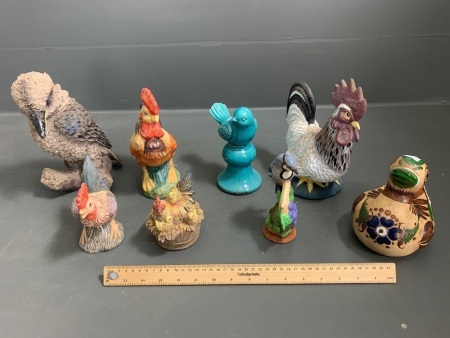 Asstd Lot of Bird Ornaments