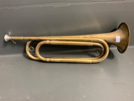 Vintage Brass Military Style Bugle