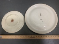 Victorian Royal Doulton Childs Little Miss Muffit Bowl + Later Bunnykins Plate - 2