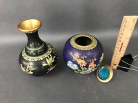 Cloisonné Vase & Ginger Jar - 2