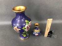 2 Cloisonné Vases - 2