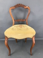 Vintage Bedroom Chair with Sprung Seat