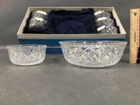 Boxed Bohemia Crystal Bowl Set - 2