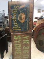 2 Vintage Bushels Tea Chests