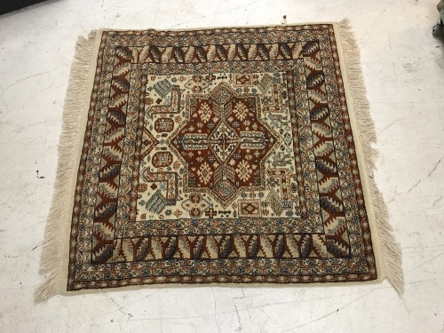 Handmade Persian Turkuman Wool Rug