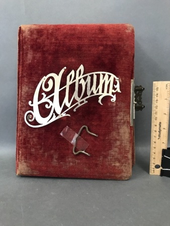 2 Antique Photo Albums with Old Photographs