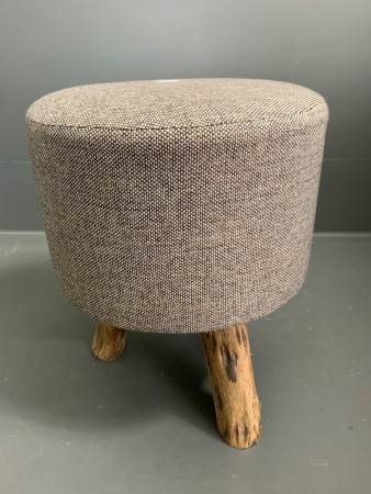 Small Woodland Taupe Stool