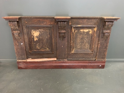 Antique Timber Counter Front - Apparently from an 1850's Ballarat Brothel