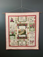 Country Style Quilt with Embroidery