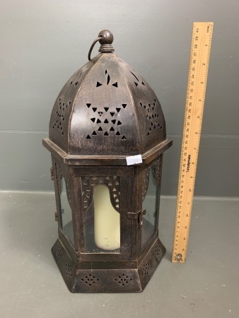 Decorators Turkish Style Hanging Metal Lantern