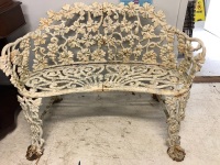 Original Cast Iron Antique Love Seat