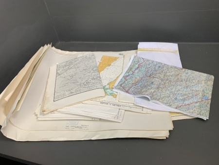 Asstd Lot of Approx 30 Vintage Admiralty Seafaring Maps