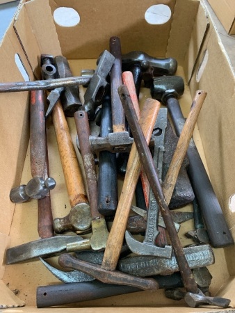 Asstd Lot of Vintage Hammers and Heads