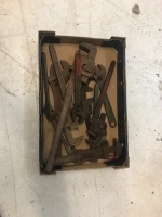 Box Lot of Adjustable Spanners & Wrenches