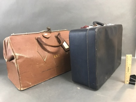 Vintage Travel Case & Gladstone Bag