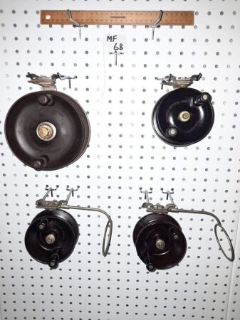 4 X VINTAGE REELS INCLUDING ESTUARY CHAMPION - CONDITION GOOD