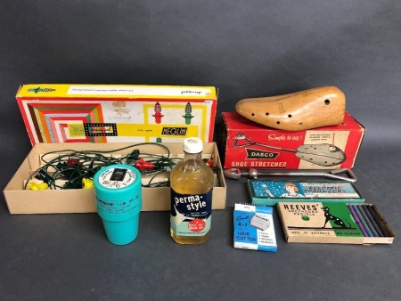 Box Lot of Vintage Assorted Advertising Items