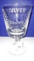 QUEEN ELIZABETH 2ND 1947-1972 SILVER WEDDING 20TH NOVEMBER 1972 CRYSTAL GOBLET AS NEW. - CONDITION GOOD - 3