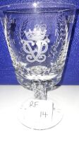 QUEEN ELIZABETH 2ND 1947-1972 SILVER WEDDING 20TH NOVEMBER 1972 CRYSTAL GOBLET AS NEW. - CONDITION GOOD - 4