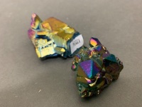 2 Titanium Coated Aura Crystals - 2