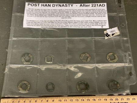 Collection of 8 Post Han Dynasty Chinese Coins - After 221AD