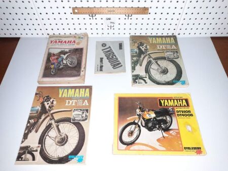 VINTAGE YAMAHA MOTORCYCLE MANUALS - XT650A, DT400B, DT250B, DT125 - 175, IT125 - 425. - CONDITION GOOD