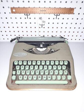 VINTAGE 'HERMES ROCKET' PORTABLE TYPEWRITER. - CONDITION GOOD