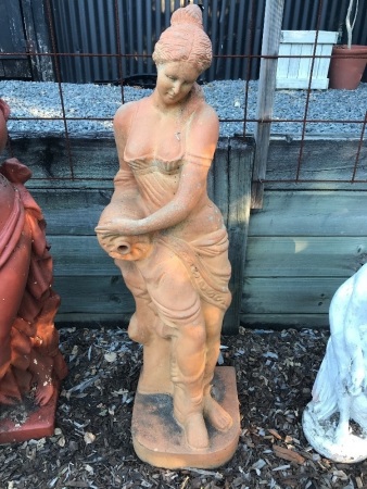 Large Terracotta Style Statue of Lady