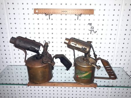 PAIR VINTAGE BLOWTORCHES, 'BLADON' BIRMINGHAM U.K, SIEVERT' MADE IN SWEDEN. - CONDITION GOOD