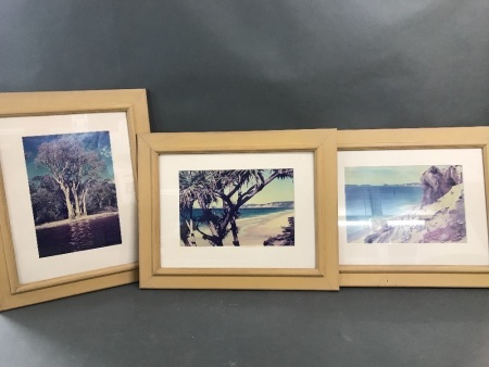 3 Framed Photographic Prints of Fraser Island