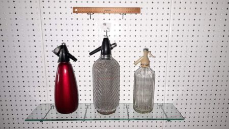 TRIO VINTAGE / RETRO SODA SYPHONS. - CONDITION GOOD