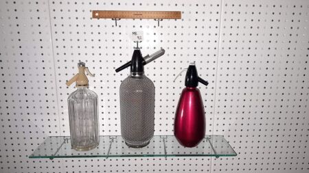 TRIO VINTAGE / RETRO SODA SYPHONS. - CONDITION GOOD